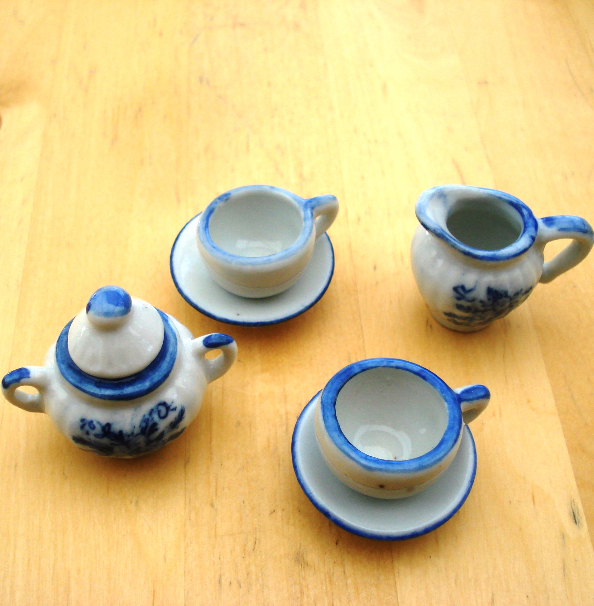 SERVICE A THE POUR DIORAMA DE POUPEES  39 CM