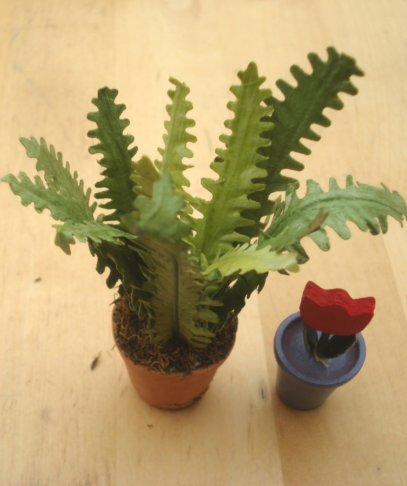 2 PLANTES POUR DECO VITRINES