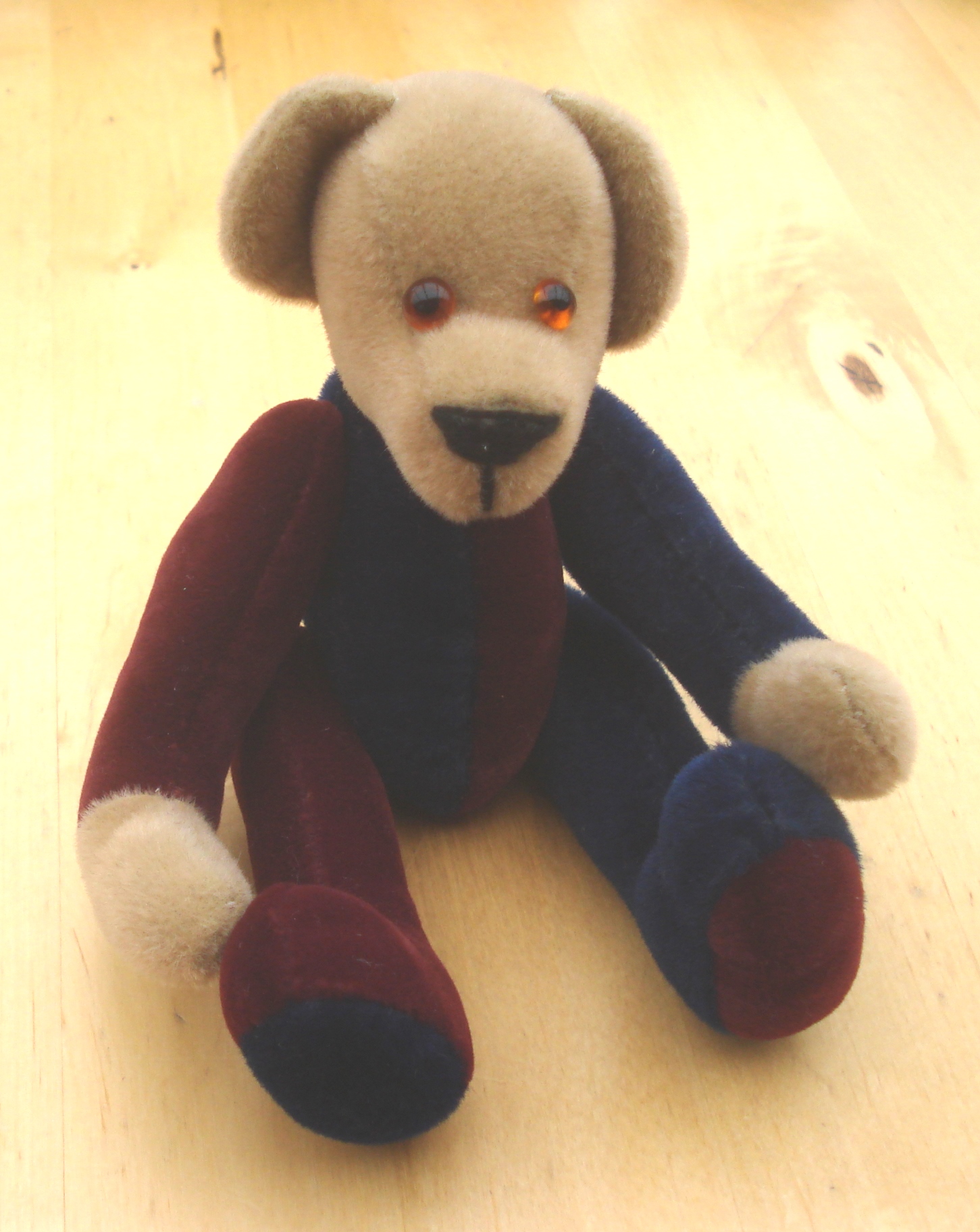 OURS DE COLLECTION en bleu et bordeaux par MODS BEAR