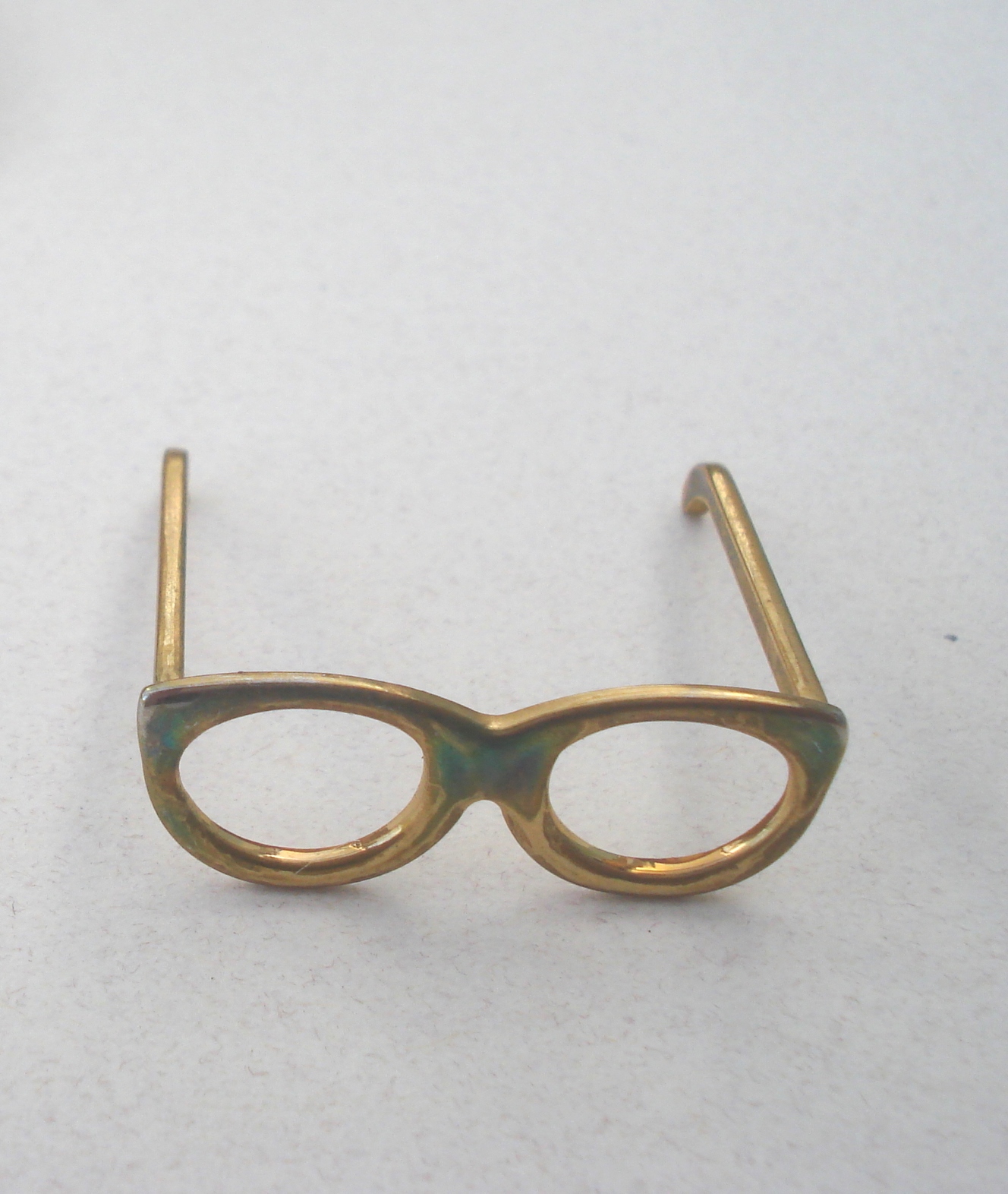 LUNETTES en metal decor vert REF 2 POUR POUPEE 29 CM