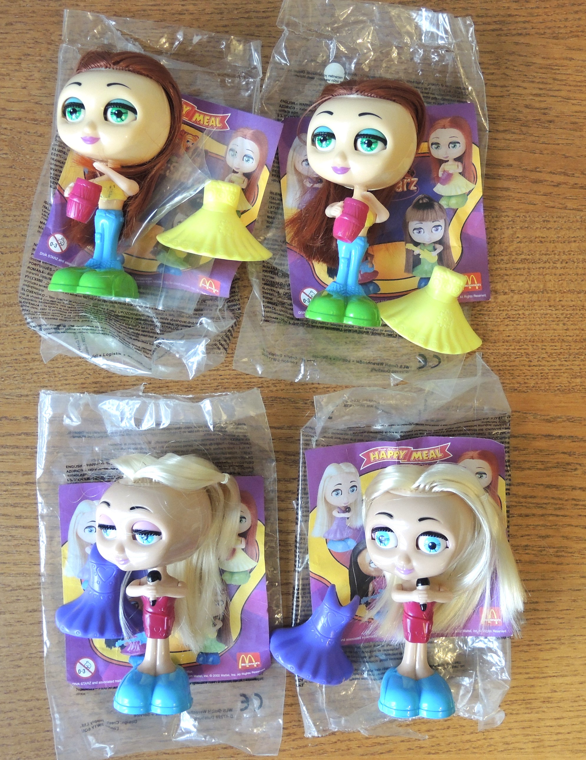 4 MINI POUPEE DIVA STARZ pour McDonalds